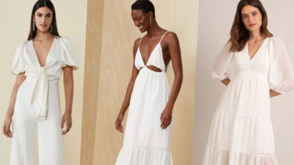 Vestido branco plus size para casamento