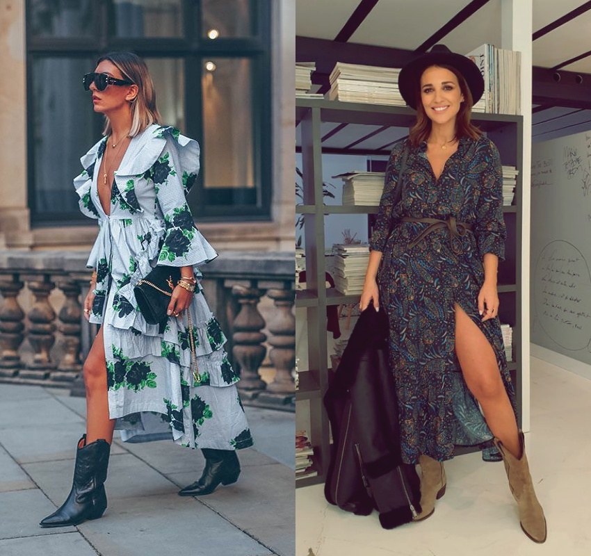 vestido com bota