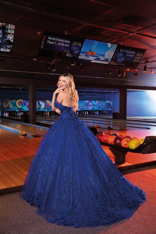 vestido longo azul claro para festa
