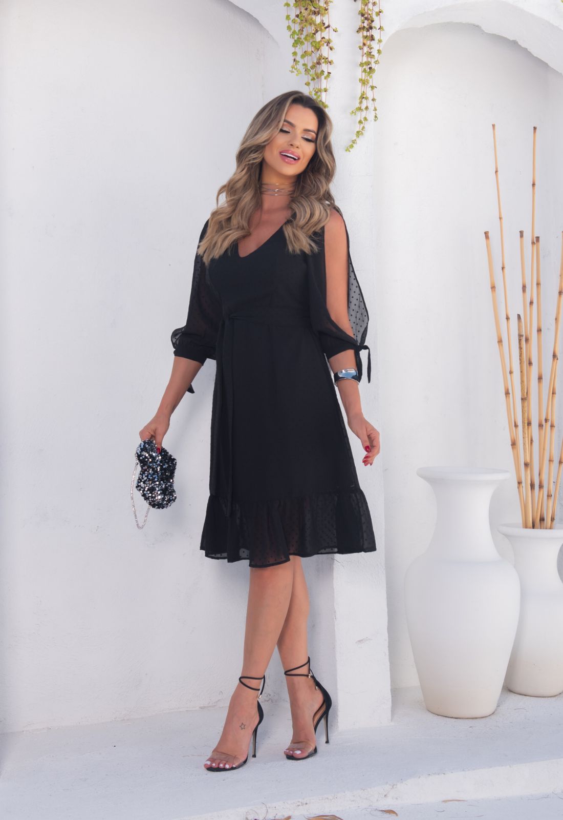 look de festa curto