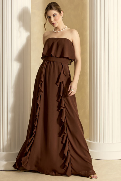 vestido de debutante versátil