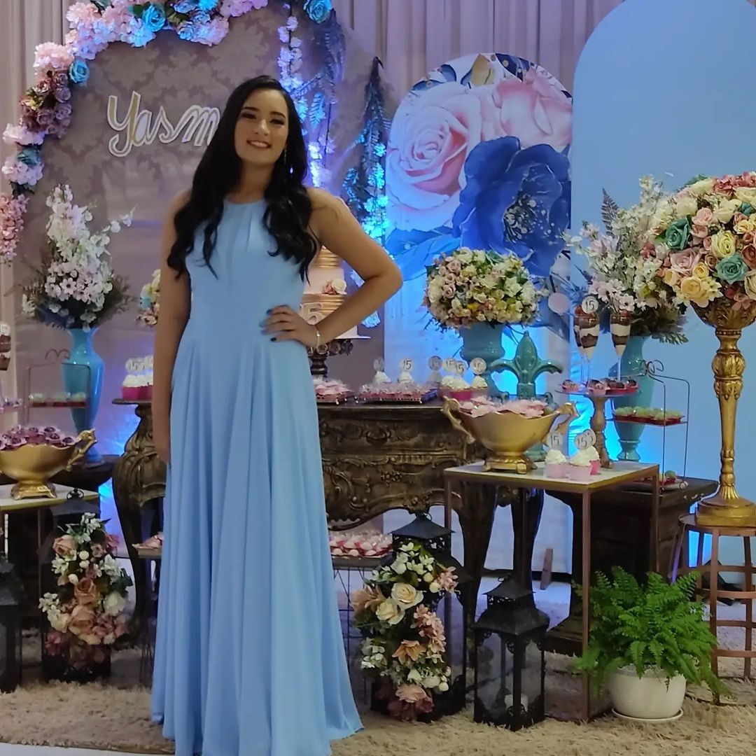 vestido de 15 anos roxo