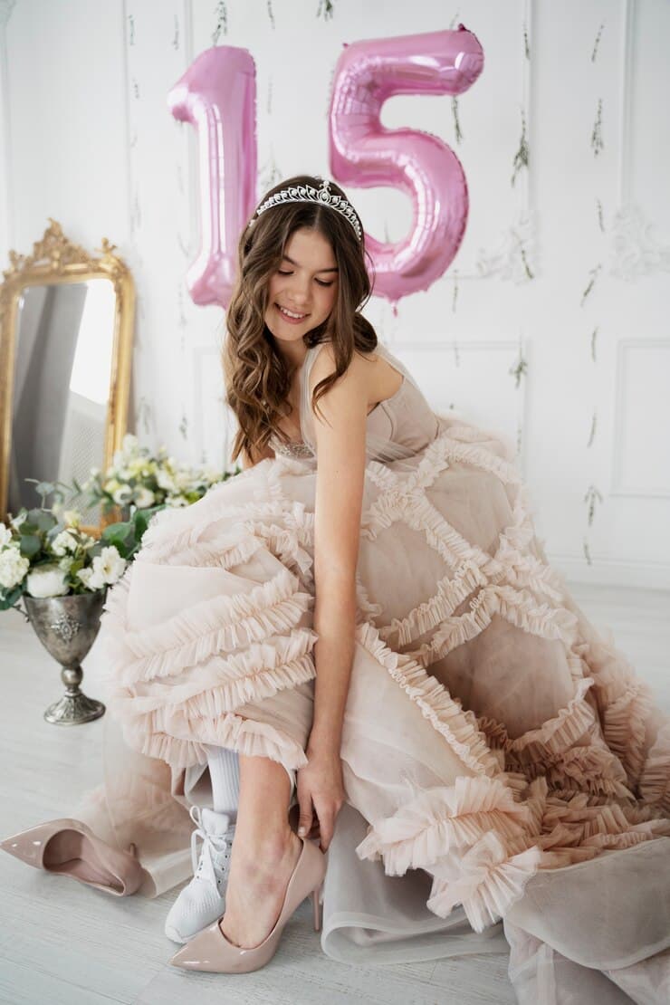 vestido de 15 anos longo