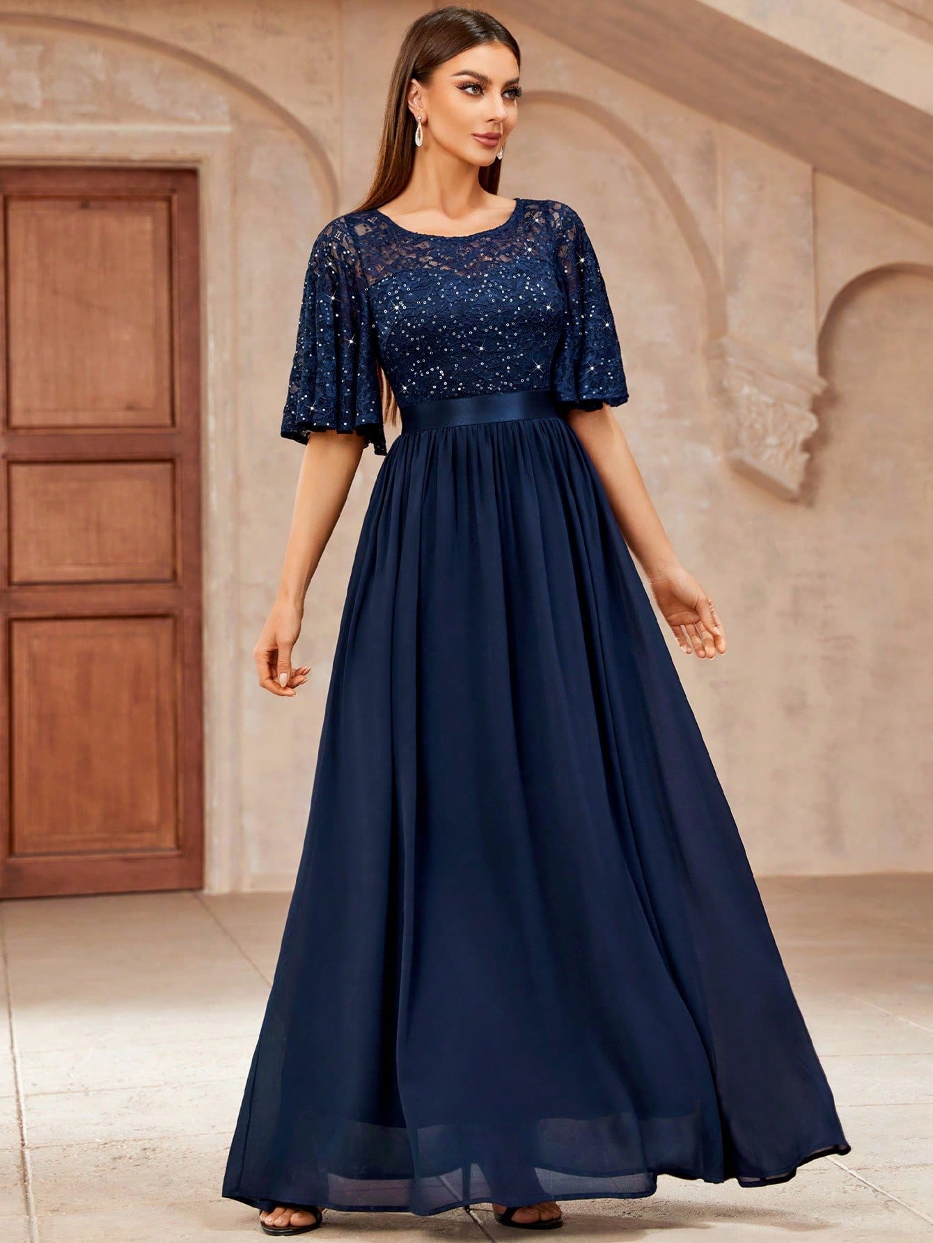 vestido de festa longo dourado