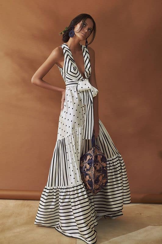 vestido de festa longo com fenda