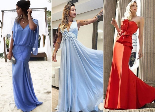 vestido de formatura luxo nude