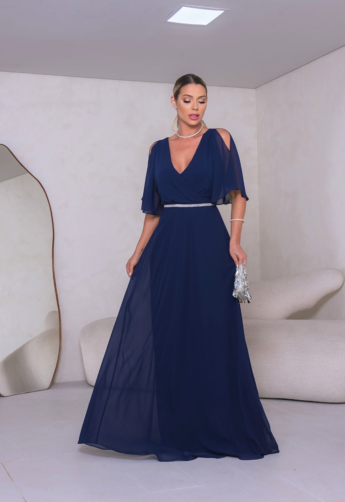 vestido de formatura luxo com brilho