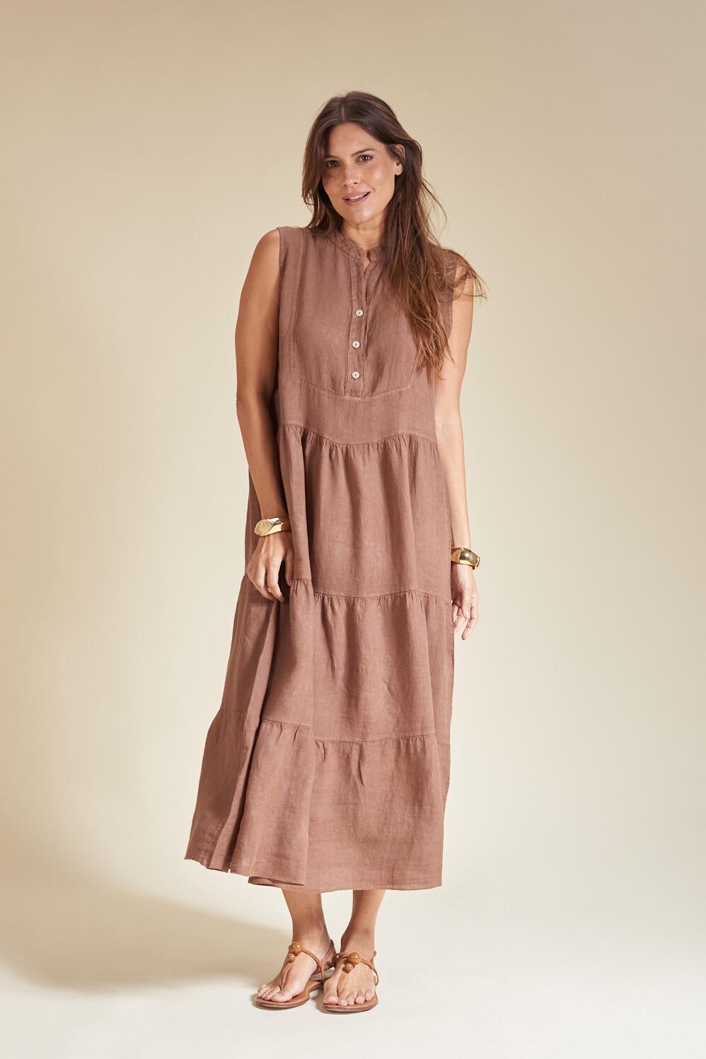 vestido de linho soltinho