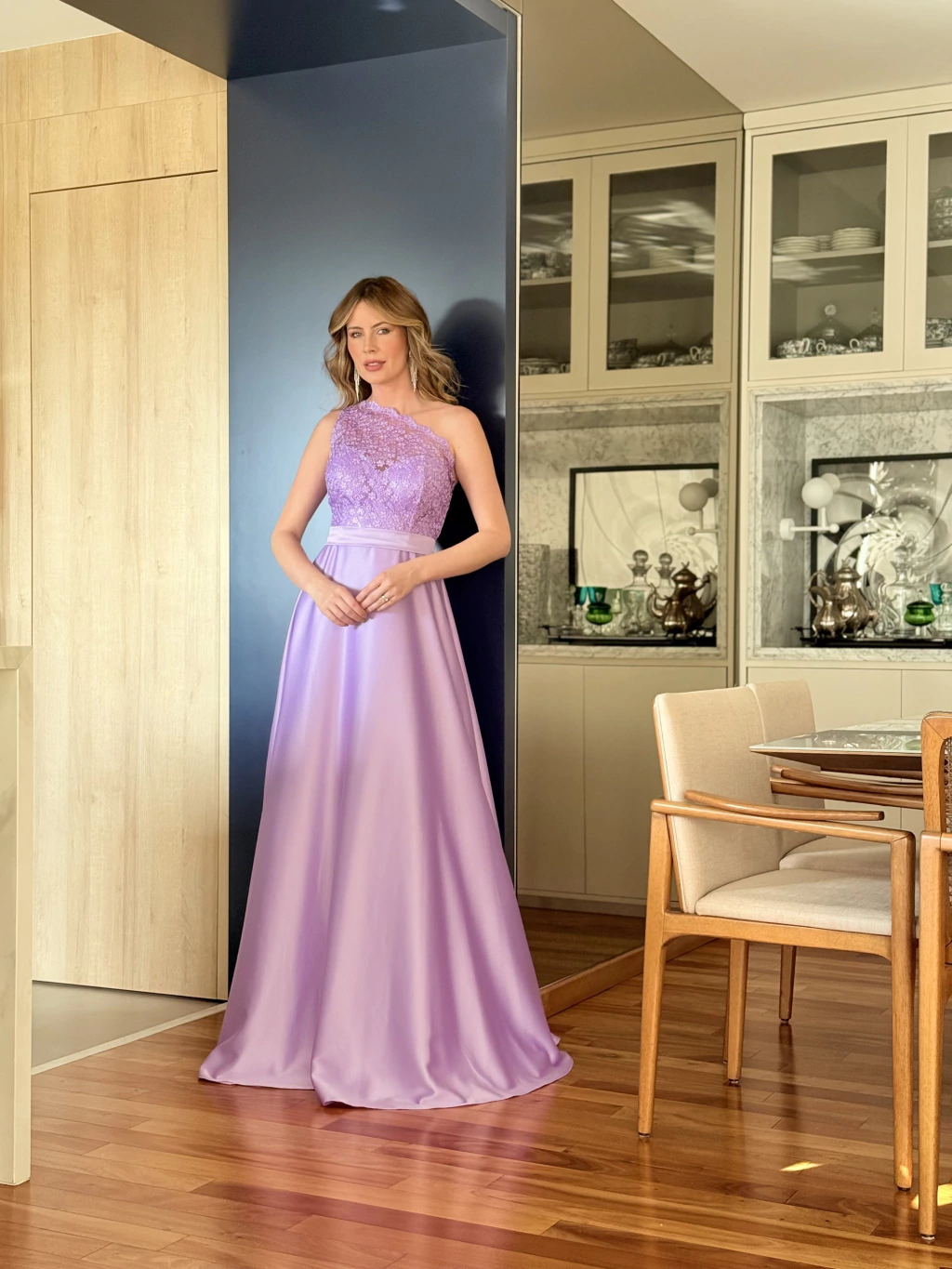 vestido madrinha roxo escuro