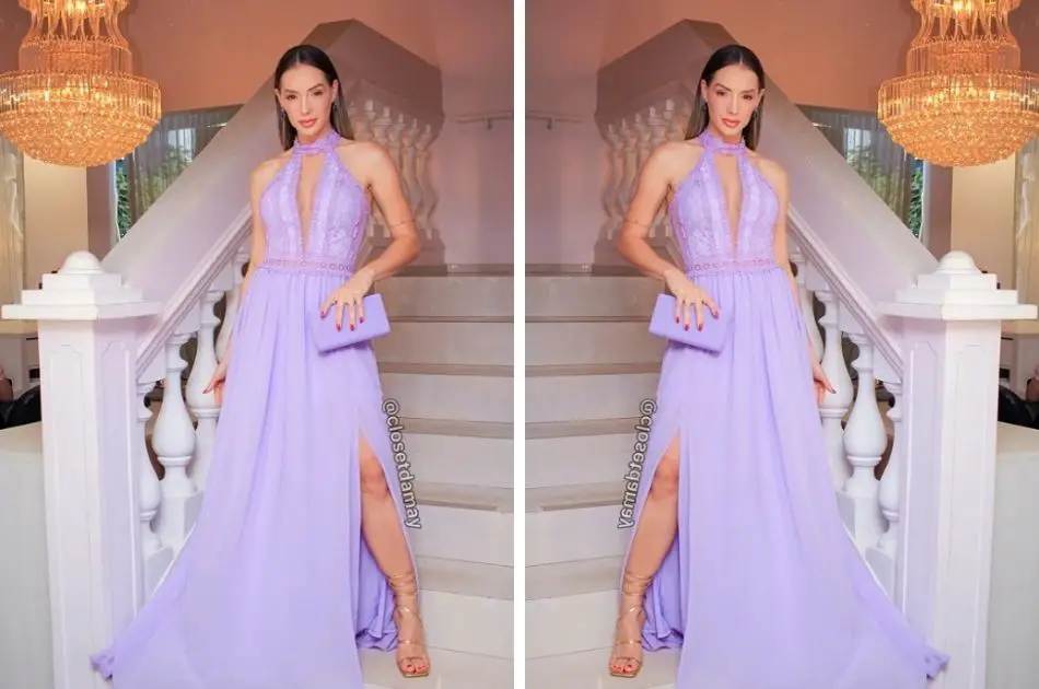 vestido madrinha lavanda