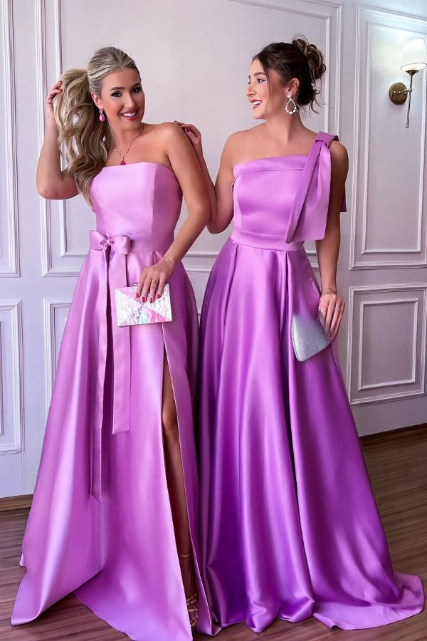 vestido madrinha lilás pastel