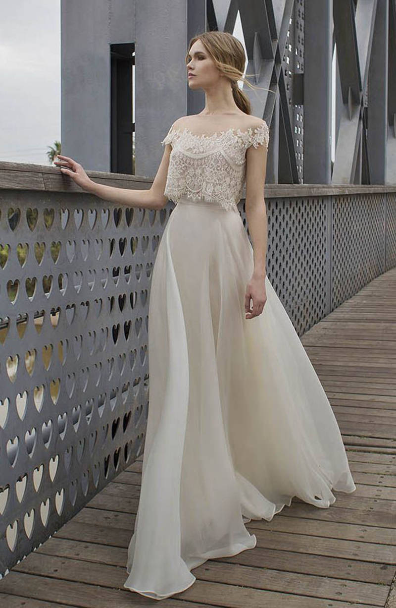 vestido de noiva boho para casamento ao ar livre
