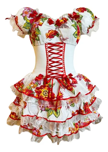 Vestidos de noiva caipira para crianças: opções encantadoras