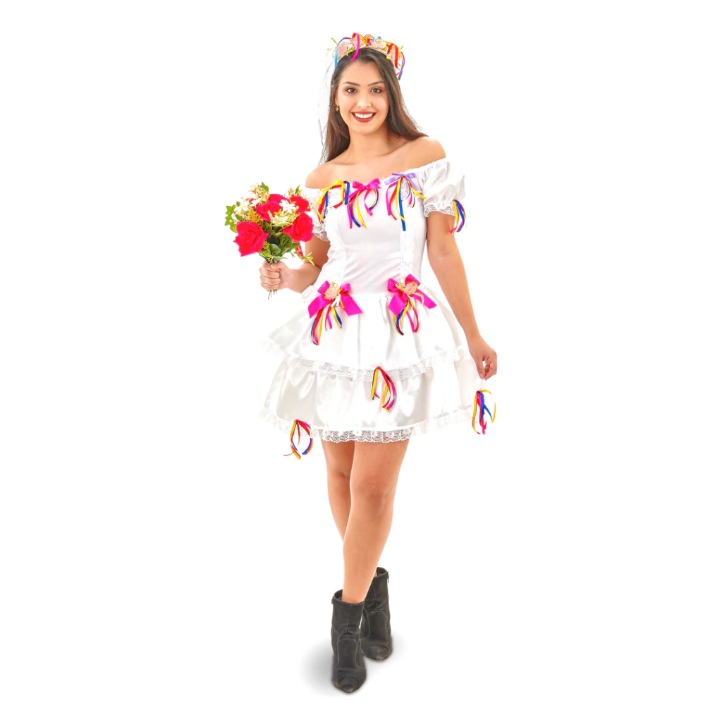 Vestidos de noiva caipira para crianças: opções encantadoras