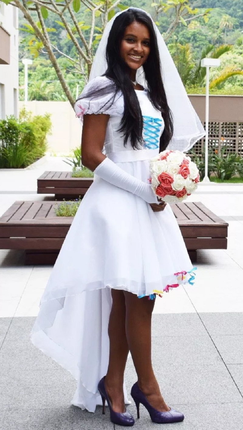 A história do vestido de noiva na festa junina