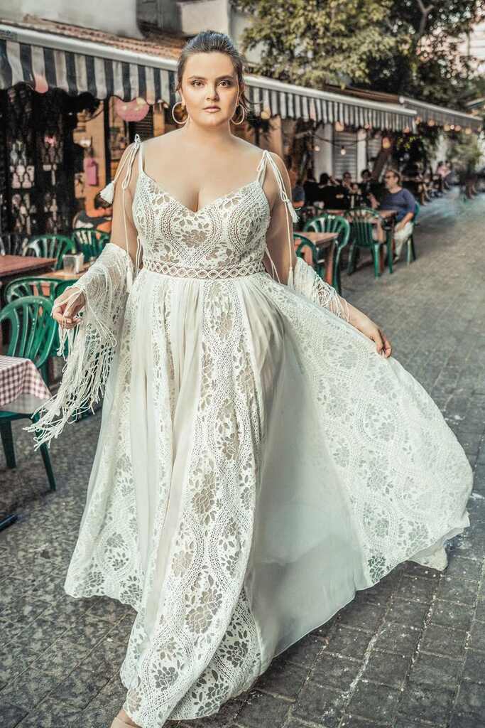 vestido de noiva plus size simples