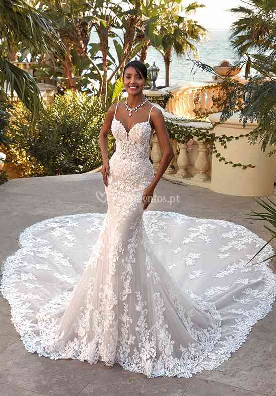 vestido de noiva sereia simples