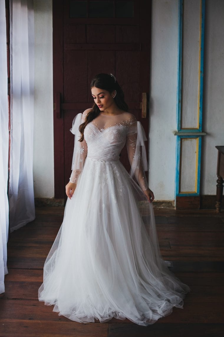 vestido de noiva simples vintage