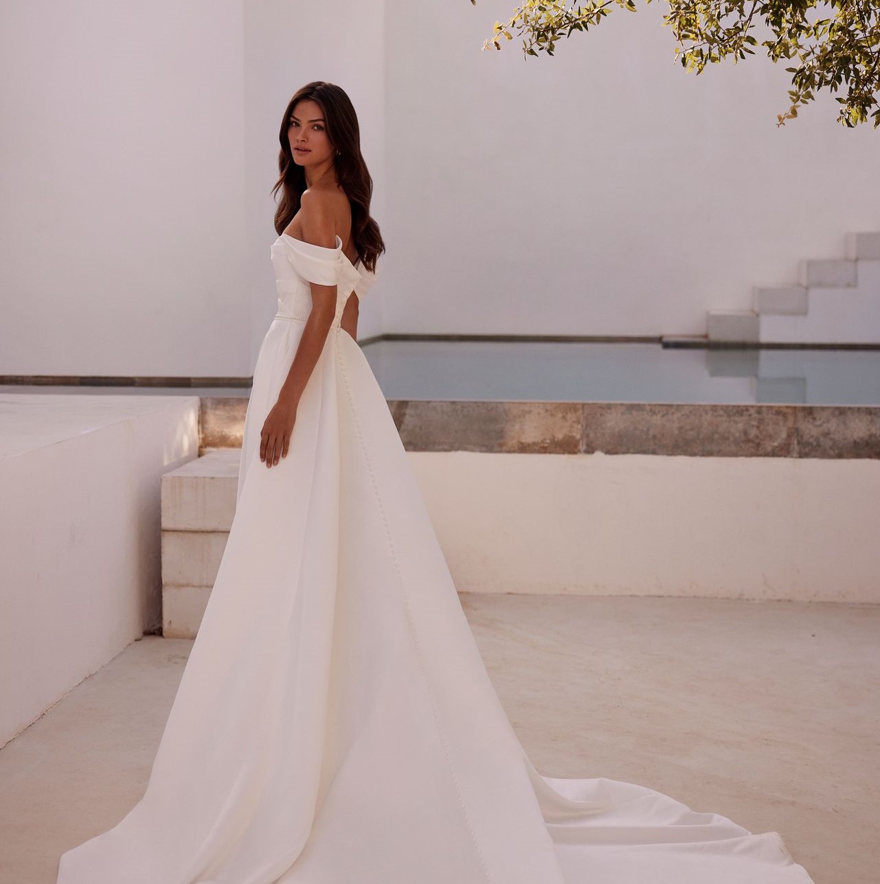 vestido de noiva simples minimalista