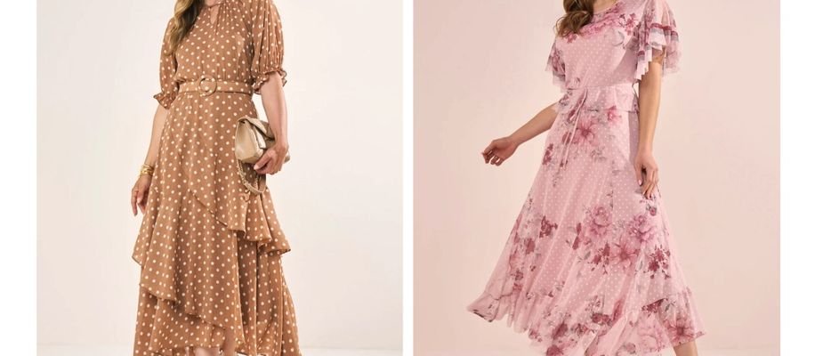 vestido de poá com manga bufante