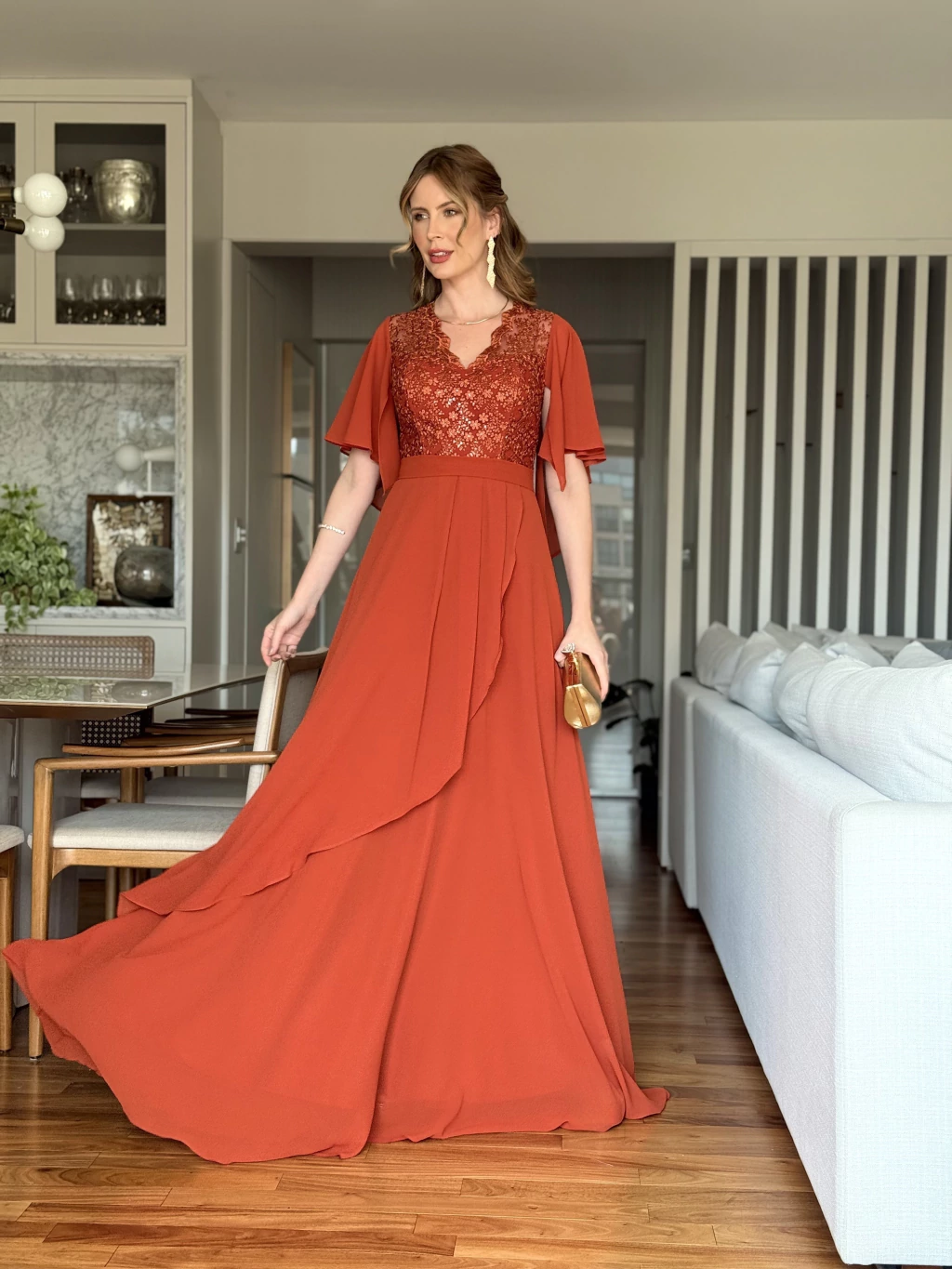 Guia Completo de Acessórios para Vestido Terracota