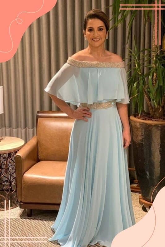 vestido mãe do noivo casamento à tarde