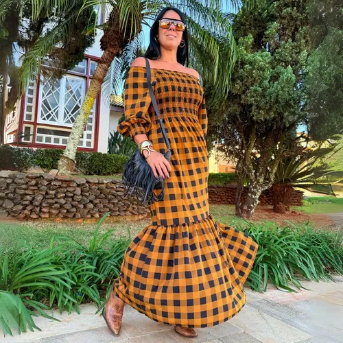Vestido de verão manga bufante