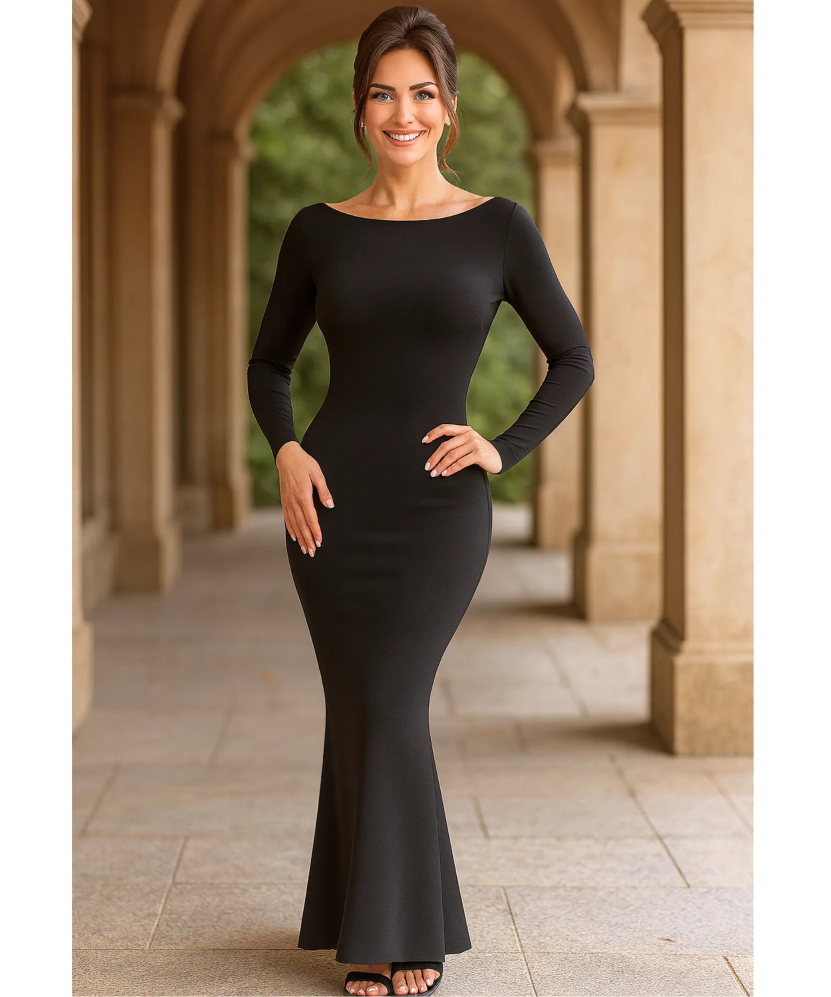 melhores modelos vestido manga longa festa