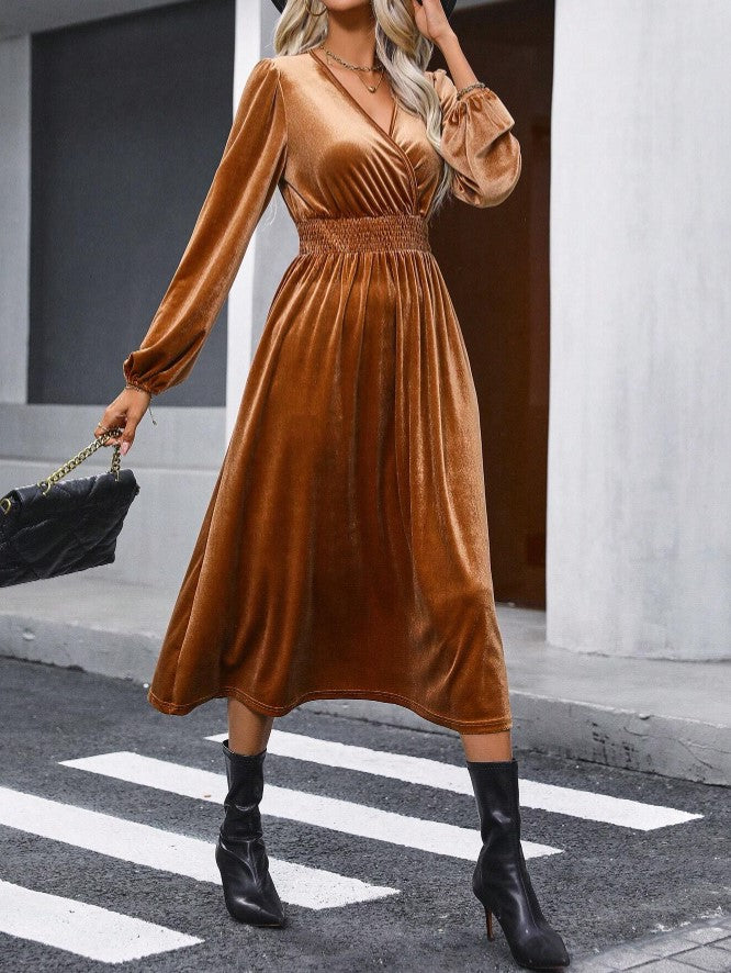 Vestido midi casual estampado