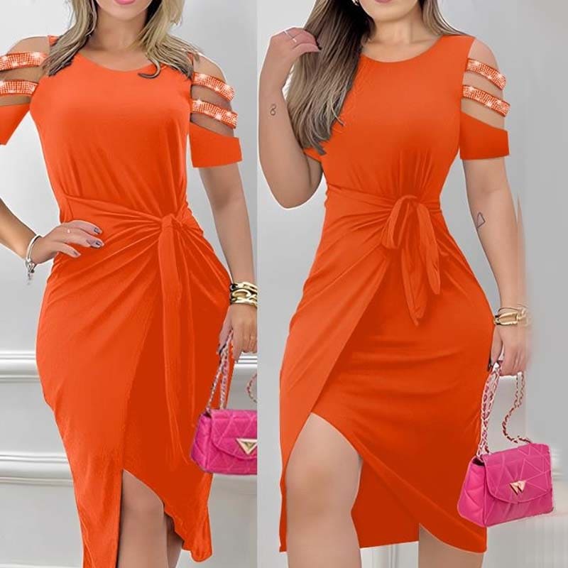 Vestido midi casual para trabalho