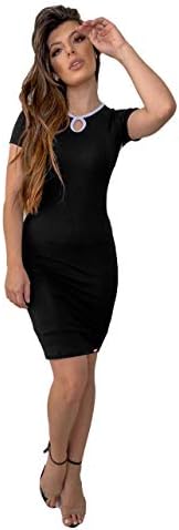 Vestido midi casual confortável