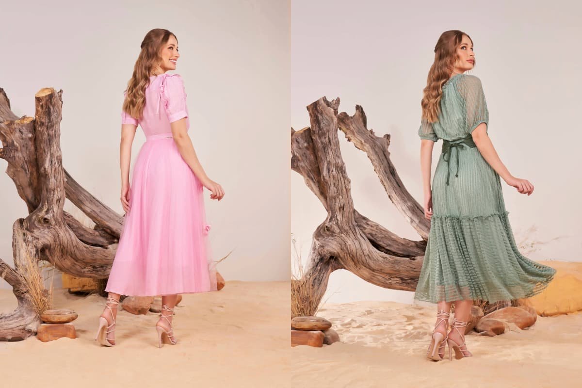 vestido midi para casamento vs vestido longo