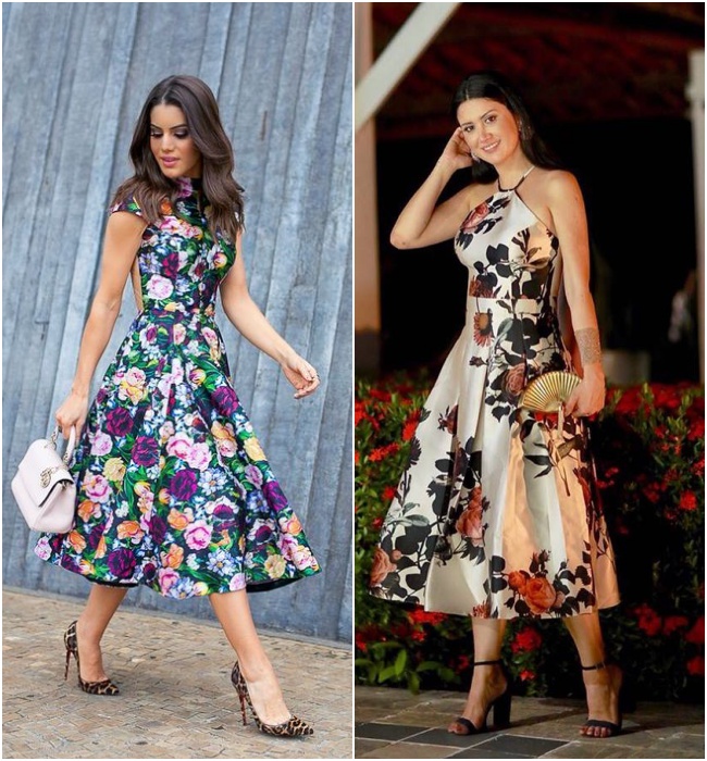 vestido midi para casamento vs vestido longo