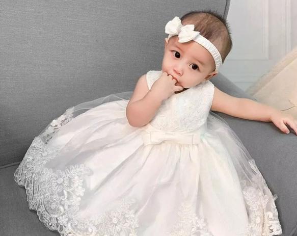vestido de batizado branco