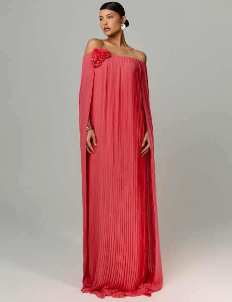 preço médio vestido plissado de festa