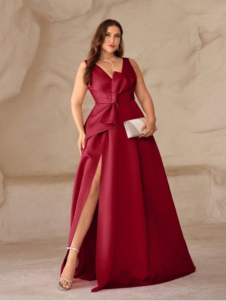 vestido plus size longo