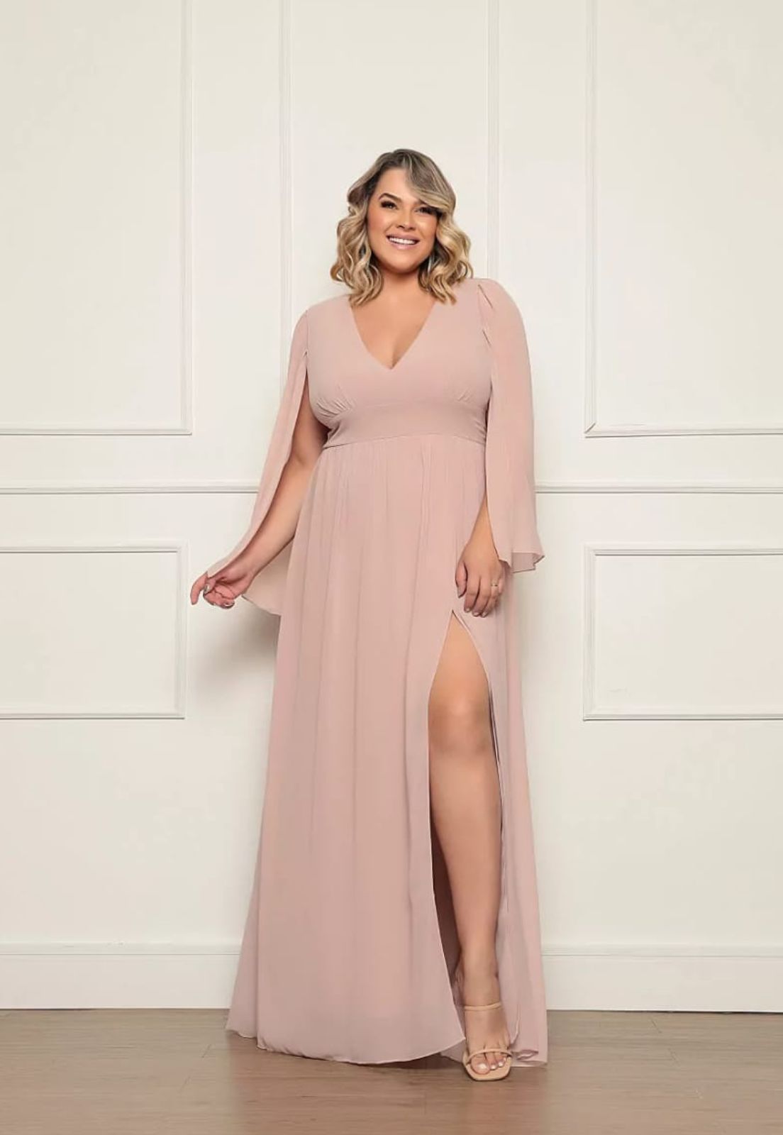 vestido plus size longo