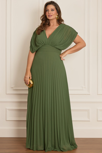 vestido plus size longo
