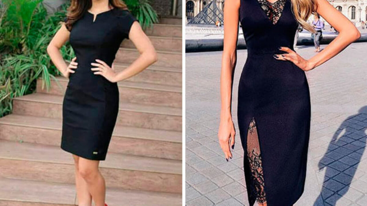 vestido preto longo atemporal