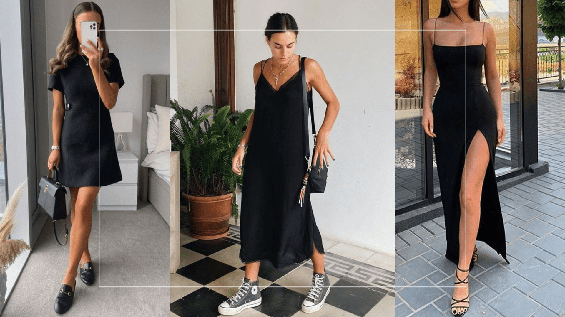 vestido preto longo elegante