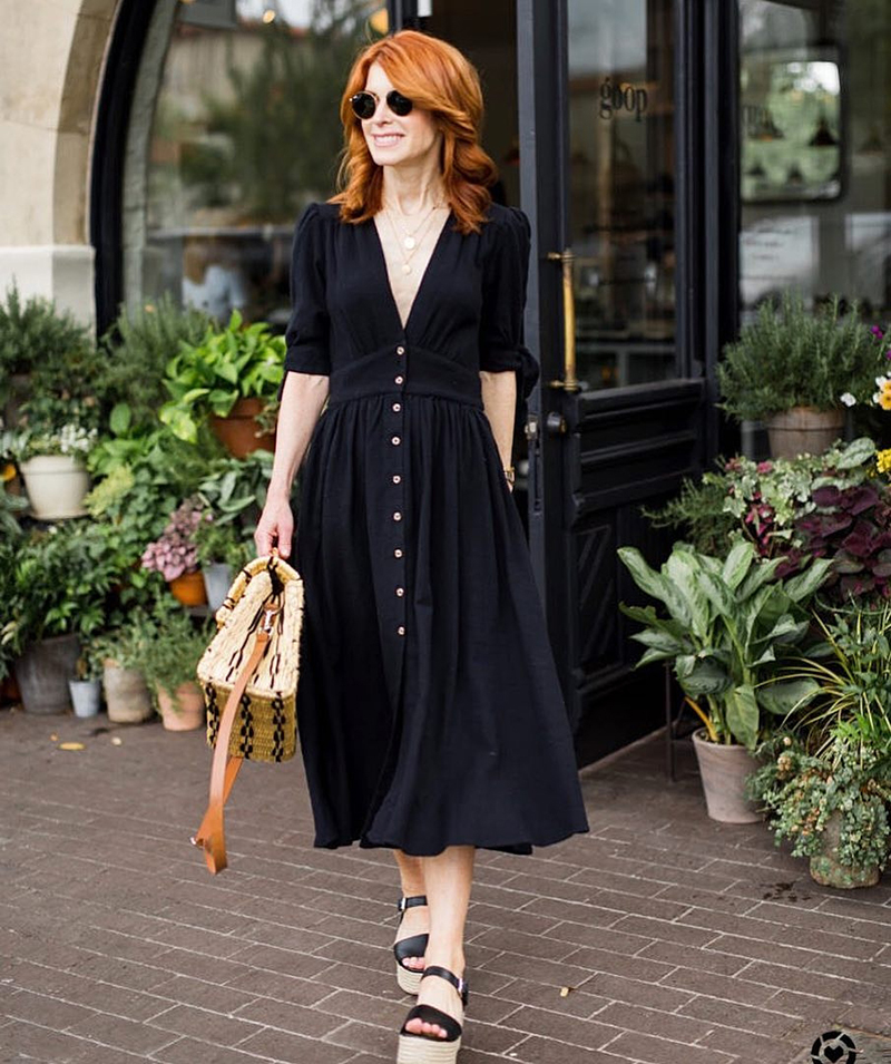 Vestido Daniela Longo Sereia Em Jersey Acetinado Com Capa E Faixa Preto