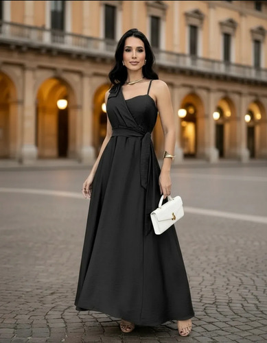Vestido de Festa Longo com Babados ref 2735