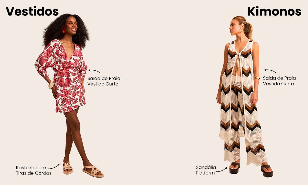 Saída de praia estilo camisão