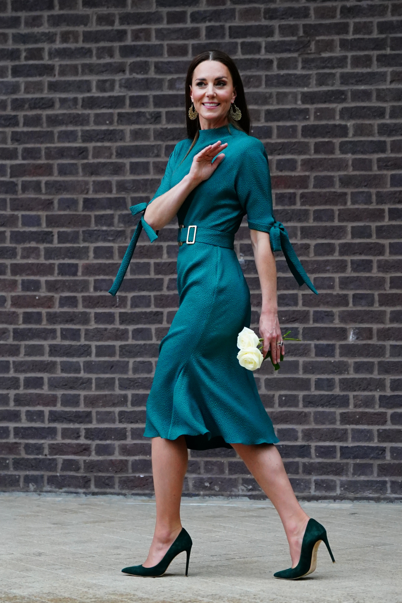 vestido verde kate middleton vs meghan markle