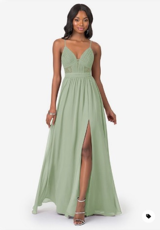 vestido verde menta floral
