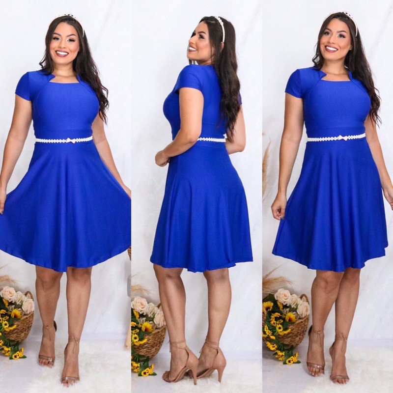 Vestido evangélico com manga