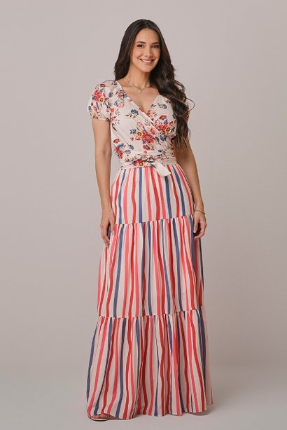 Vestido evangélico liso