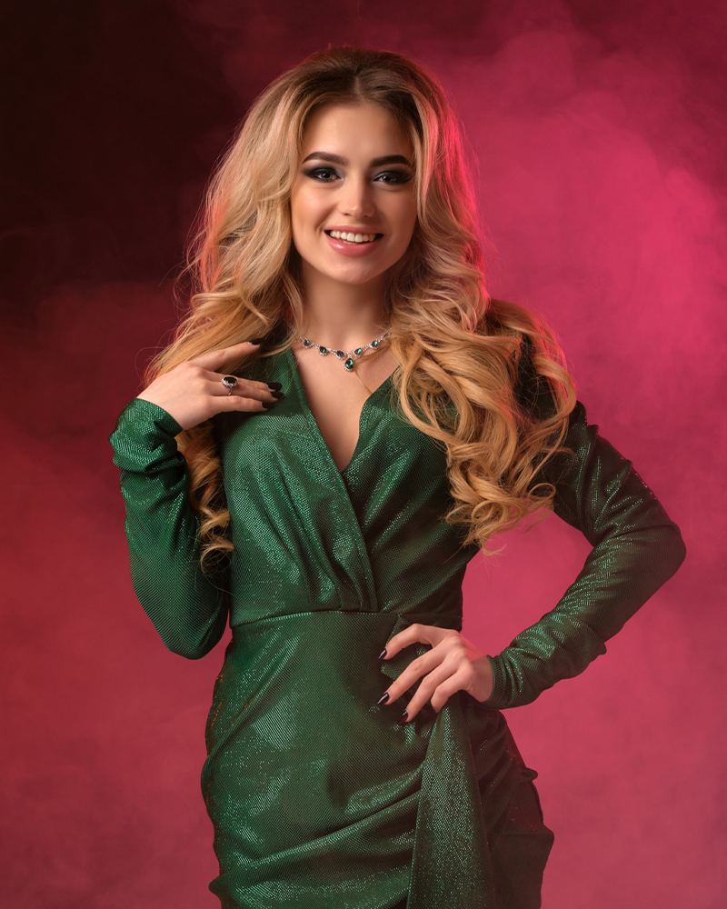 vestido formatura verde esmeralda