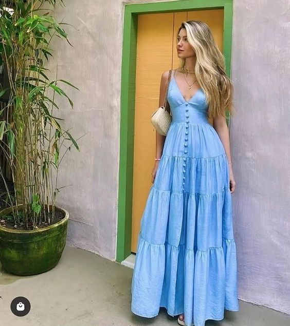 vestido longo de um ombro só