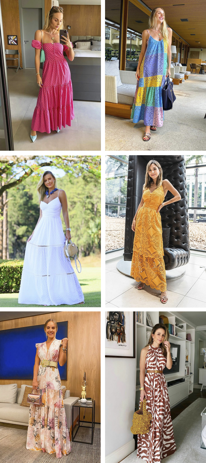 vestido longo de seda